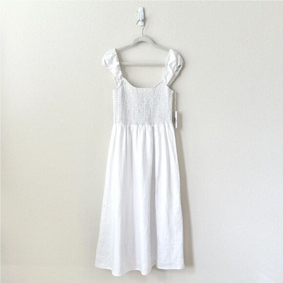 Reformation Tavi Linen Dress Short Sleeve XL NEW $248 - Picture 5 of 8